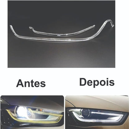 Kit Drl Audi A4l 2013 2015 Acrílicos Y Placas Par Ld Y Le